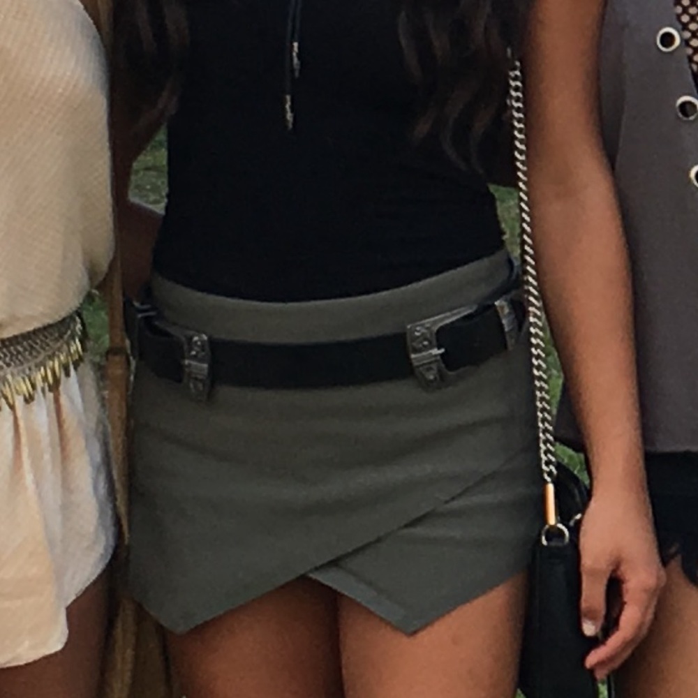 Army Green Mini Skort